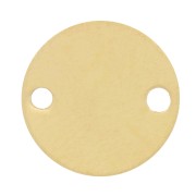 Intercalaire rond 2 trous 9 mm en Gold filled (or laminé)  x1|raw }}