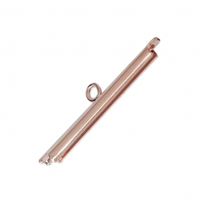 Embout pour tissage de perles rocailles & Delica Miyuki 26 mm doré rose x1