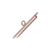 Embout pour tissage de perles rocailles & Delica Miyuki 20 mm doré rose x1|raw }}