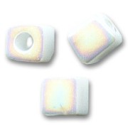 Cubes Miyuki 4 mm SB4-471 - Opaque White AB x10g|raw }}
