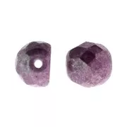Perles Cabochons Facettés 6 mm Opaque Luster Amethyst x25