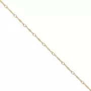 Chaîne maille fantaisie 1.5 mm en Gold filled (or laminé)  x50cm