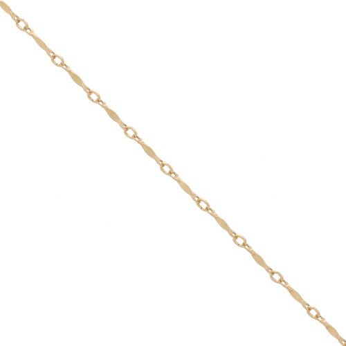 Chaîne maille fantaisie 1.5 mm en Gold filled (or laminé)  x50cm