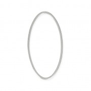 Anneau de montage et tissage ovale 26x16 mm - Rhodié x1|raw }}