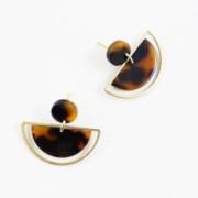 Anneau de montage et tissage demi-lune 30x15 mm - Argenté x1