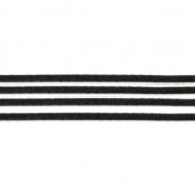 Fil élastique uni pour création DIY 1.3 mm Noir x 1 m