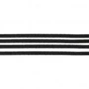 Fil élastique uni pour création DIY 1.3 mm Noir x 1 m