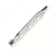 Support de broche 38 mm Placage Argent fin x1