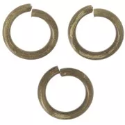 Anneaux ouverts ronds 5x0.8 mm bronze x25