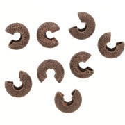 Caches perles à écraser diamantés 5.5 mm cuivré vieilli x50|raw }}