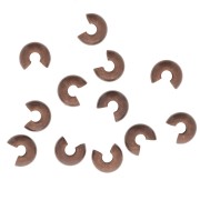 Caches perles à écraser 4 mm cuivré vieilli x50|raw }}