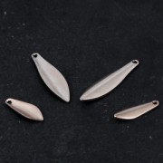 Sequins gouttes marquise 19.5 mm doré rose x4