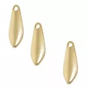 Sequins gouttes marquise 11 mm doré à l'or fin x10