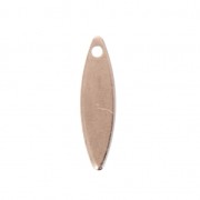 Sequins gouttes lisses 15 mm doré rose x10