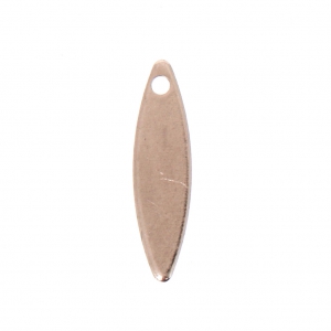 Sequins gouttes lisses 15 mm doré rose x10