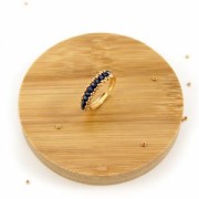 Bague réglable multi-trous 3.6 mm doré rose x1