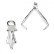 Bélières 8 mm Placage Argent fin x10