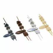 Perles en verre Czechmates Diamond 2 trous 4x6mm Light Copper Mat x5g