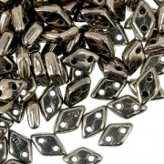 Perles en verre Czechmates Diamond 2 trous 4x6mm Gold Bronze x5g|raw }}