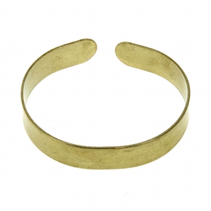 Bracelet pour petit poignet femme ou pour enfant en laiton brut 10x130mm à décorer
