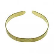 Bracelet pour petit poignet femme ou pour enfant en laiton brut 6x130 mm à décorer