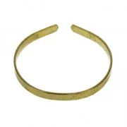 Bracelet pour petit poignet femme ou pour enfant en laiton brut 5x130 mm à décorer
