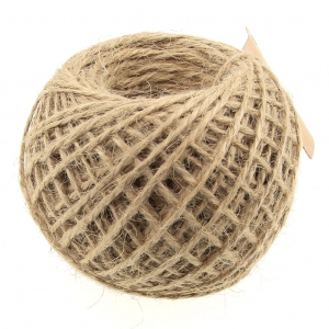 Ficelle de jute 2 mm à crocheter & autres loisirs créatifs - Naturel x 50 m