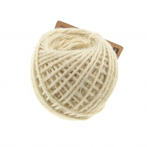 Ficelle de jute 3 mm à crocheter & autres loisirs créatifs - Crème x 25 m