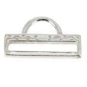 Passant Bag Charm tissage de perles rocailles & Miyuki 18 mm en Argent 925 x1