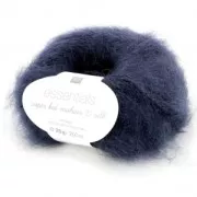 Laine Essentials Super Kid Mohair Love Silk Bleu Marine (n°024) x25g