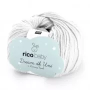 Laine Rico Baby Dream dk Uni Luxury Touch Blanc (n°001) x 50g
