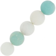 Perles Rondes 10 mm pierre gemme Amazonite Mat x5|raw }}