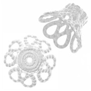 Coquilles filigranées 12x8 mm Placage Argent fin x20|raw }}