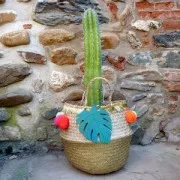 Assortiment de 24 pompons ronds en polyester 3 cm - Pastel