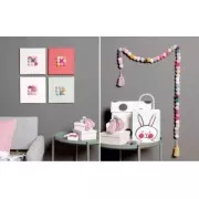 Assortiment de 24 pompons ronds en polyester 3 cm - Pastel