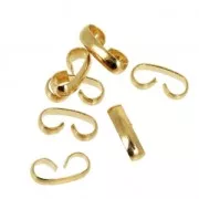 Connecteur double Quick Links 9.5x2.5 mm doré à l'or fin x42