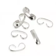 Connecteur double Quick Links 9.5x2.5 mm Placage Argent fin x42
