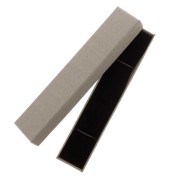 Boite écrin bijoux fantaisie pour bracelet et montre 21.5x4x2.5 cm Gris