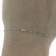 Chaîne maille fantaisie aplatie 3.4x1.75 mm en Acier inoxydable x1m