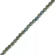 Perles Rondes Hematite 2 mm Light Green Iris Mat x40 cm