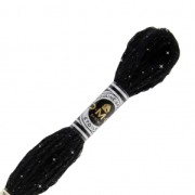 Fil à broder DMC Mouliné Etoile 617 Noir (C310) x8m|raw }}