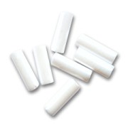 Preciosa Perles rocailles tubes 6.5x2 mm Chalkwhite x20g