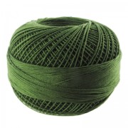 Fil de coton Lizbeth taille 80 Dark Leaf Green n°676 x168m