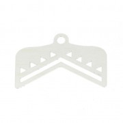 Embout pour tissage de perles Miyuki 11/0 exclu Perles & co 18mm éthnique Arg 925