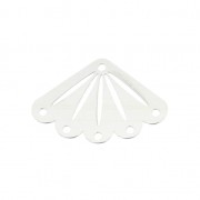 Intercalaire pour tissage de perles Miyuki 11/0 exclu Perles&co 14x20mm Argent 925