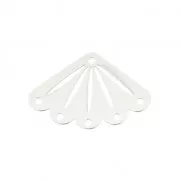 Intercalaire pour tissage de perles Miyuki 11/0 exclu Perles&co 14x20mm Argent 925