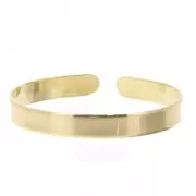 Bracelet pour petit poignet femme ou pour enfant en laiton 6x130 mm doré à l'or finx1