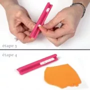 Réglette tampon alphabet pour pâte polymère