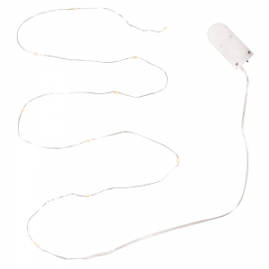 Guirlande lumineuse à décorer 10 ampoules micro-LED avec fil Transparent x1.2 m