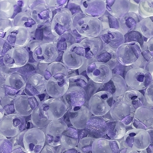 Mini-gouttes Miyuki 3.4 mm DPF40 - Sparkling Purple Lined Crystal x8g